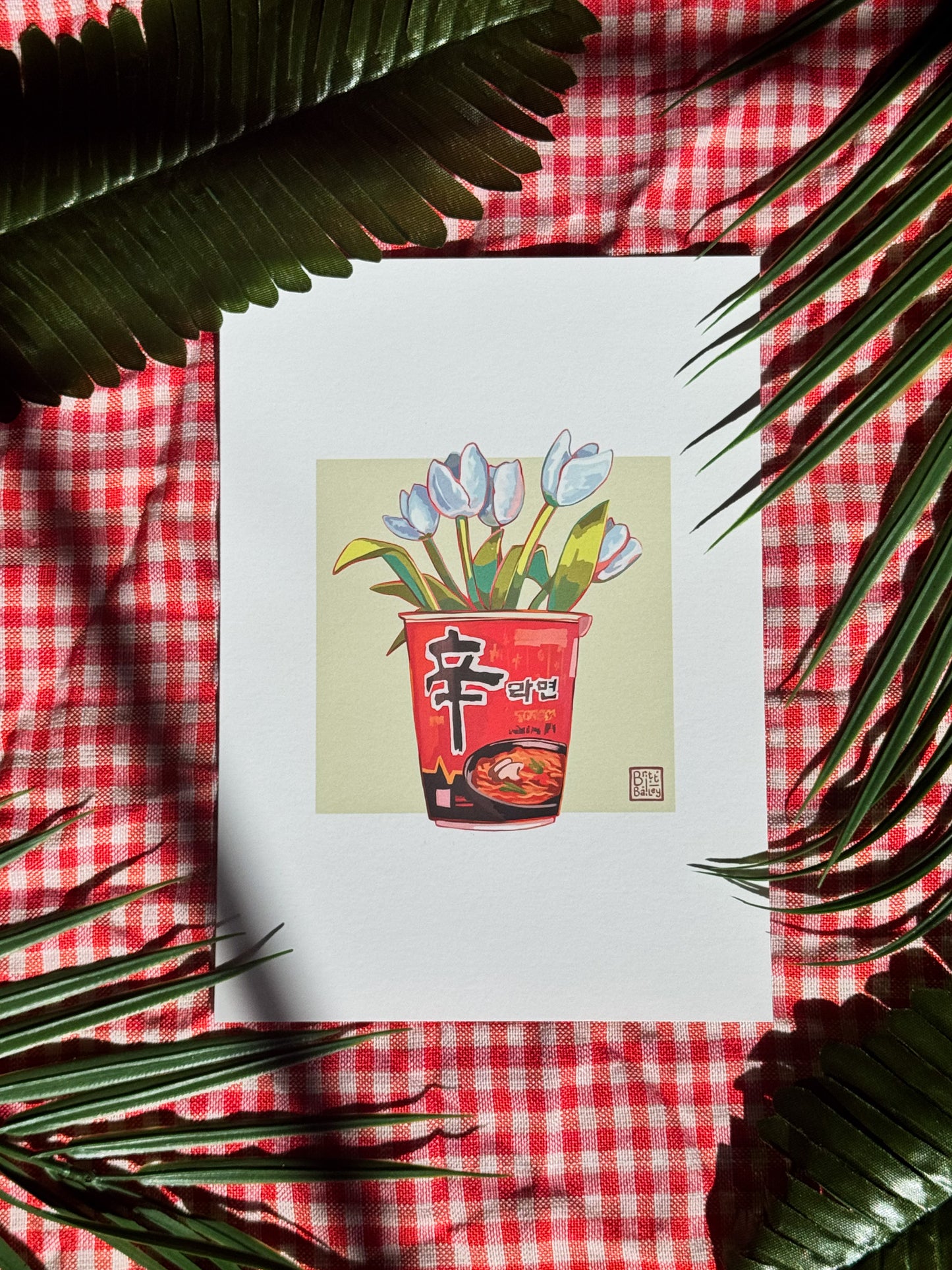 Tulip Ramyun Art Print