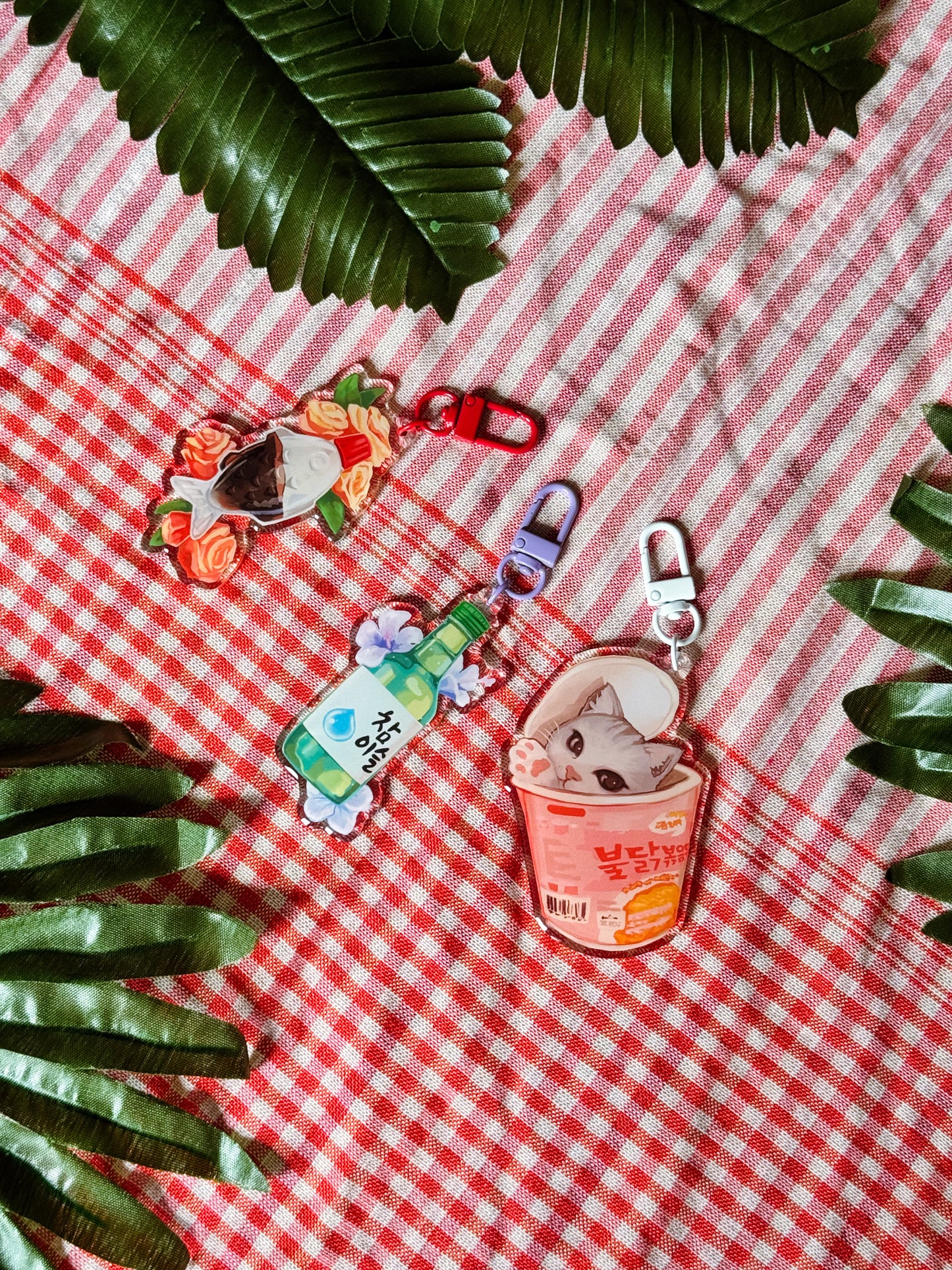 Spicy Carbo Cat Keychain