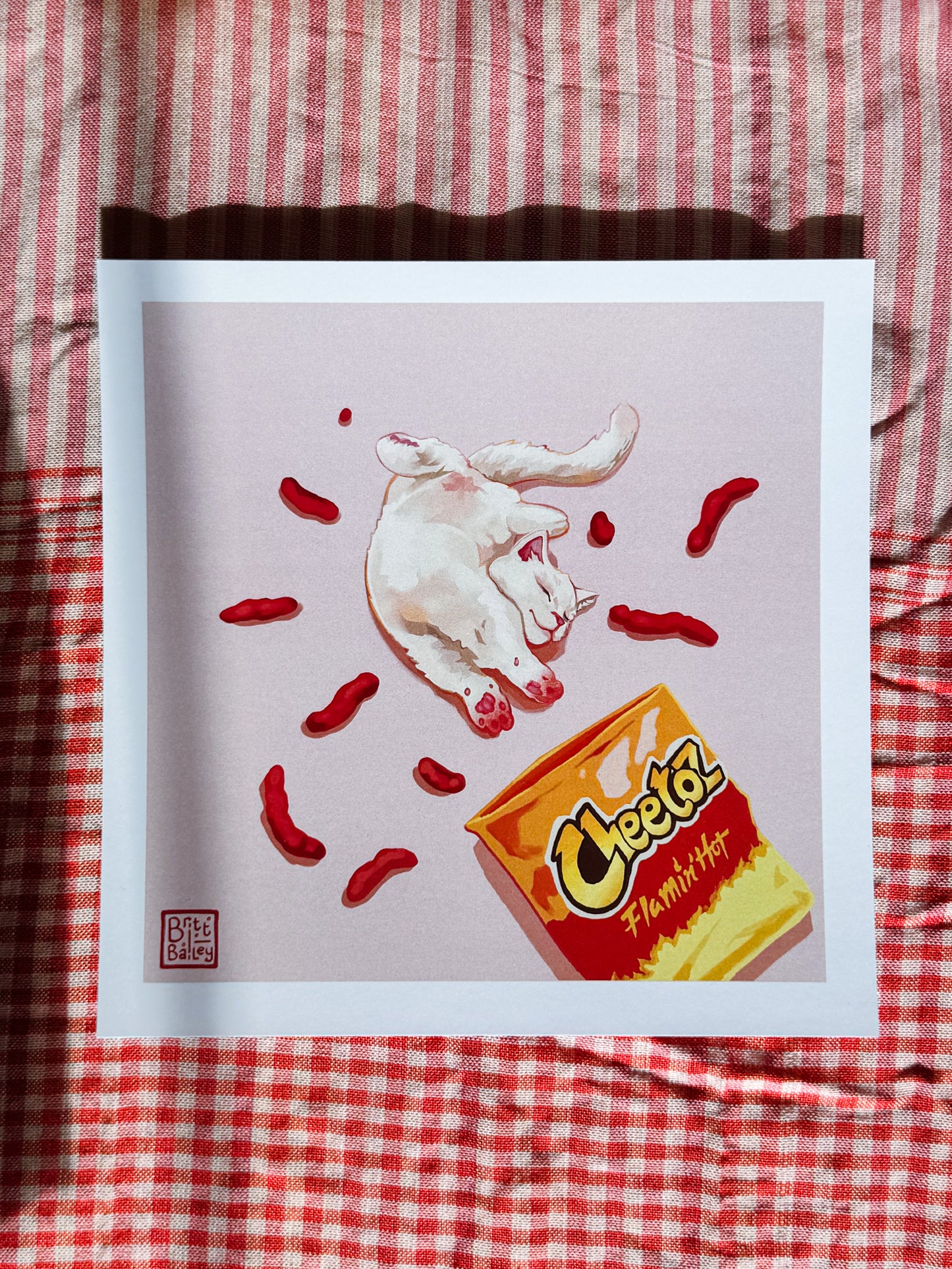 Cheeto Cat Print - Light