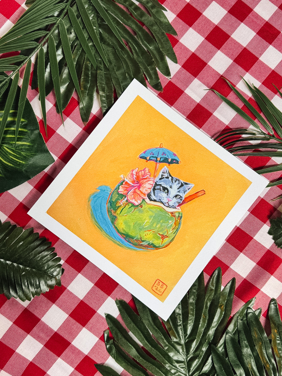 Pina-Cat-Lada Art Print