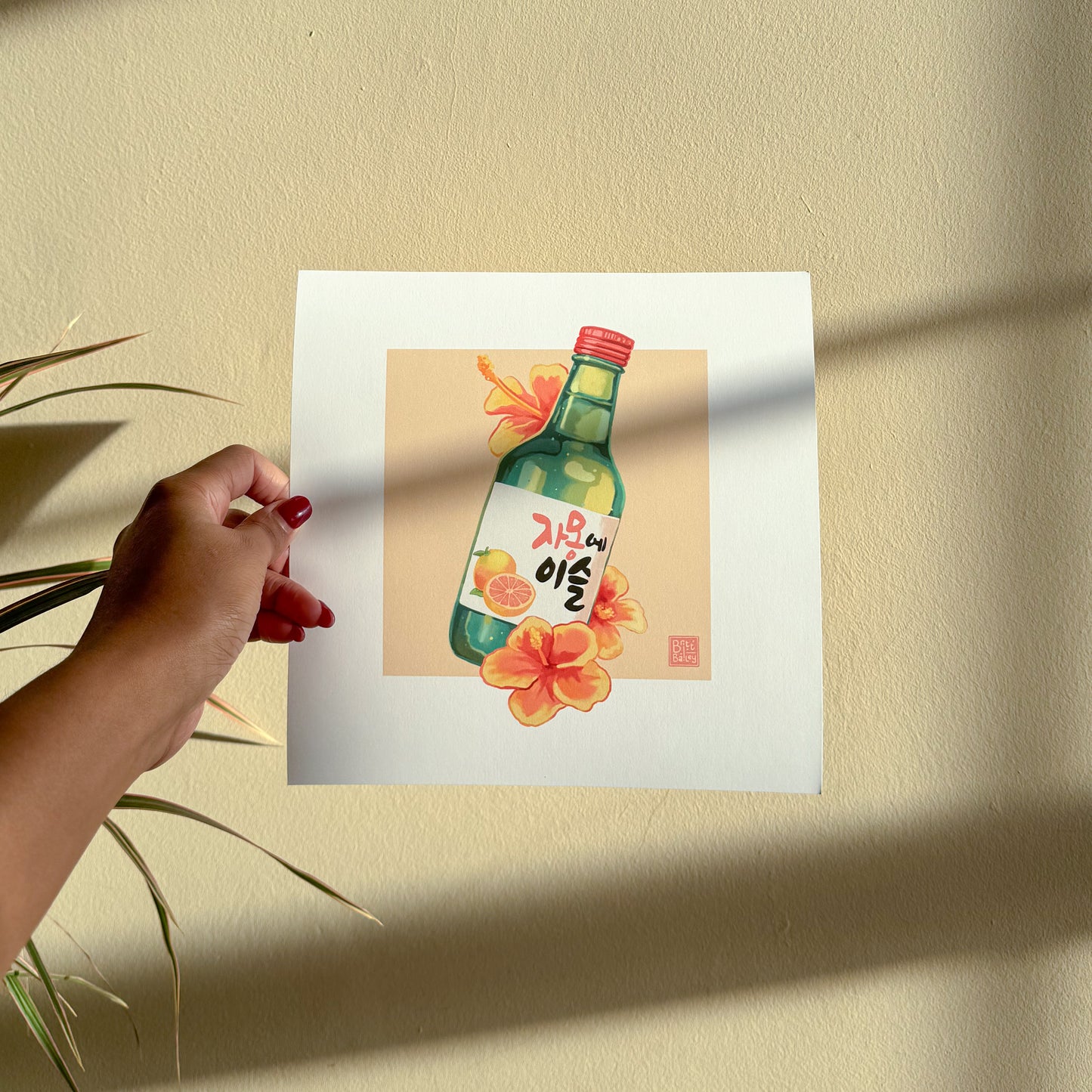 Grapefruit Soju Art Print
