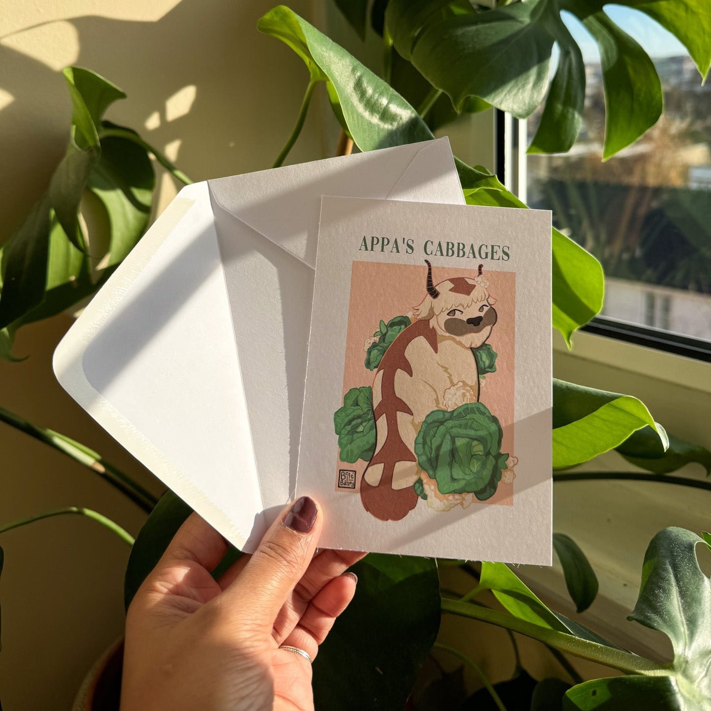 Cabbages Companion Postcard
