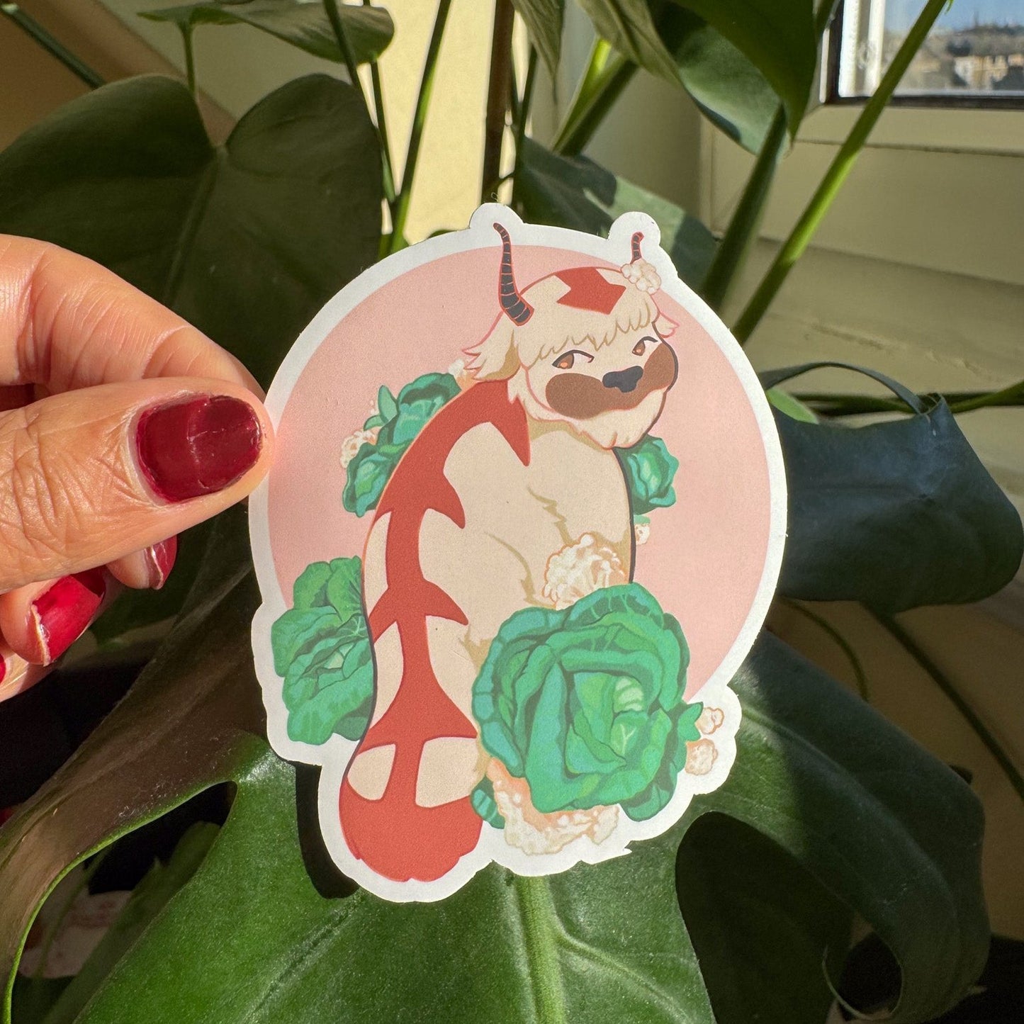 Cabbages Companion Sticker