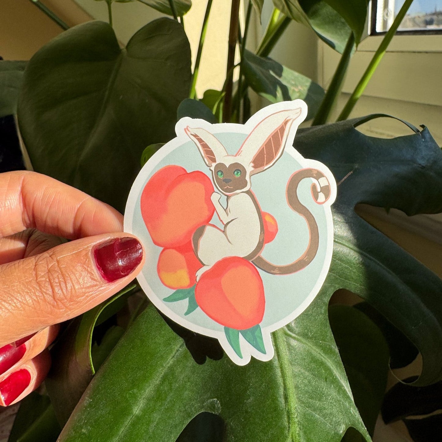 Peaches Companion Sticker