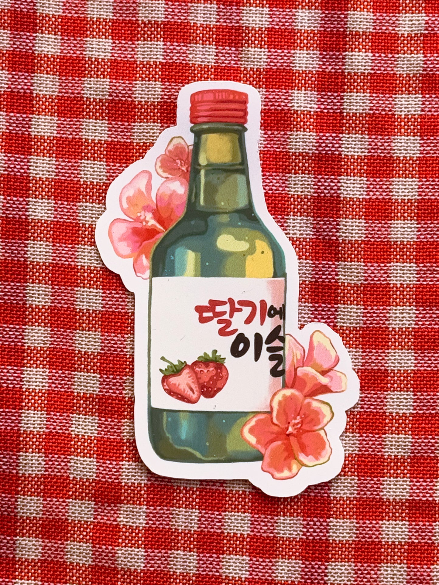 Strawberry Soju Sticker