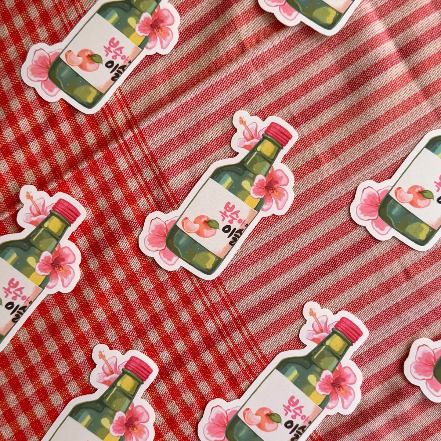 Peach Soju Sticker