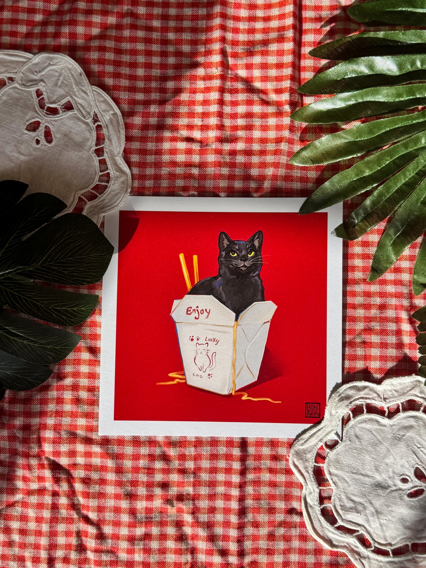Lucky Cat Print