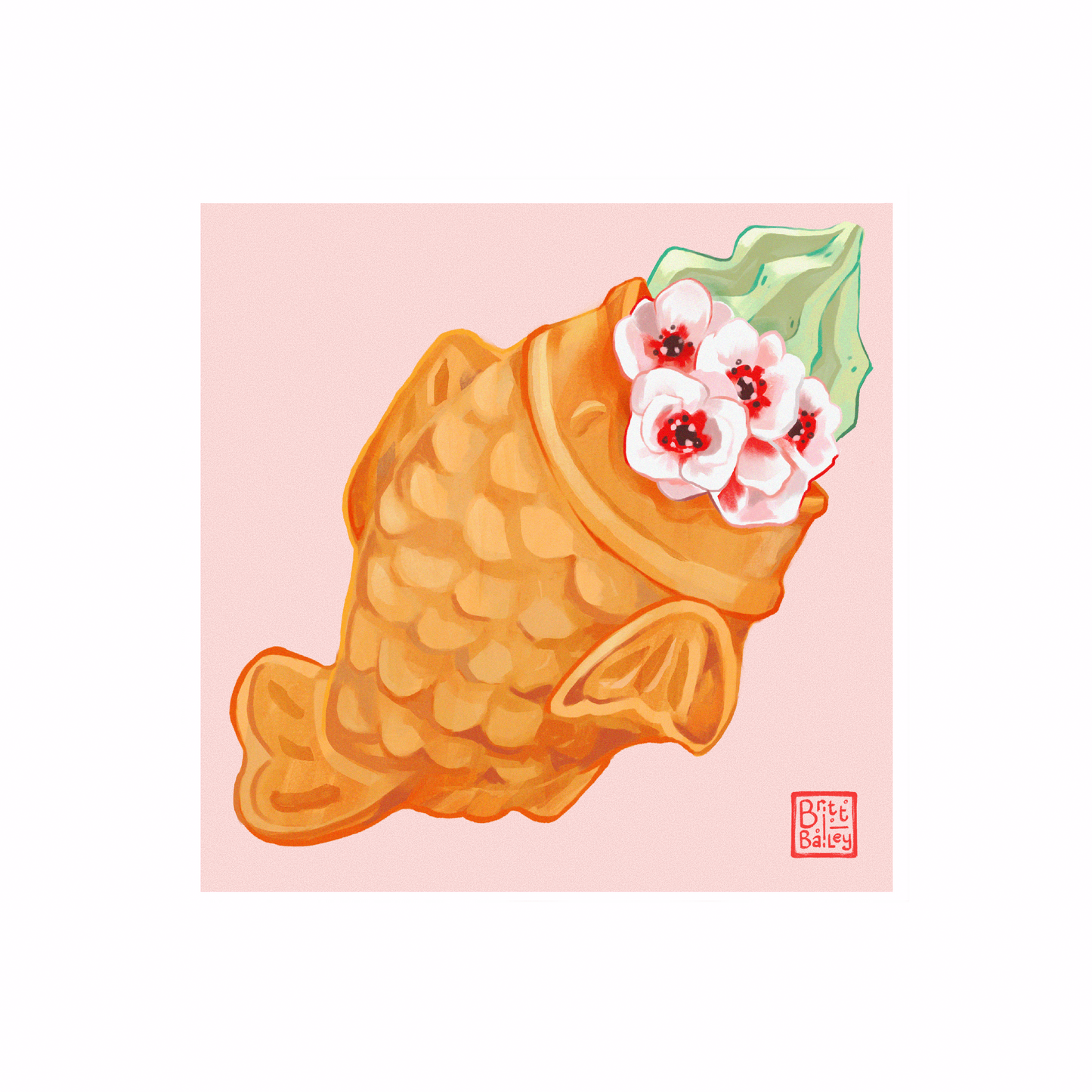 Taiyaki Blossom Art Print