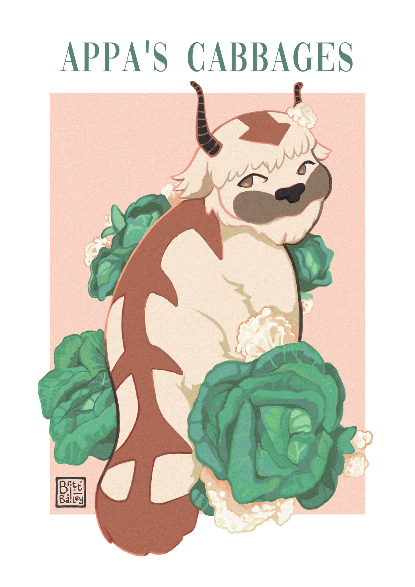 Appa's Cabbages Art Print