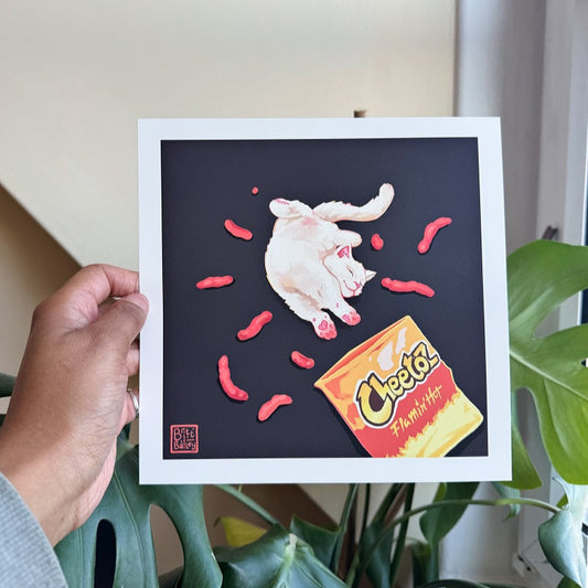 Cheeto Cat Print - Dark