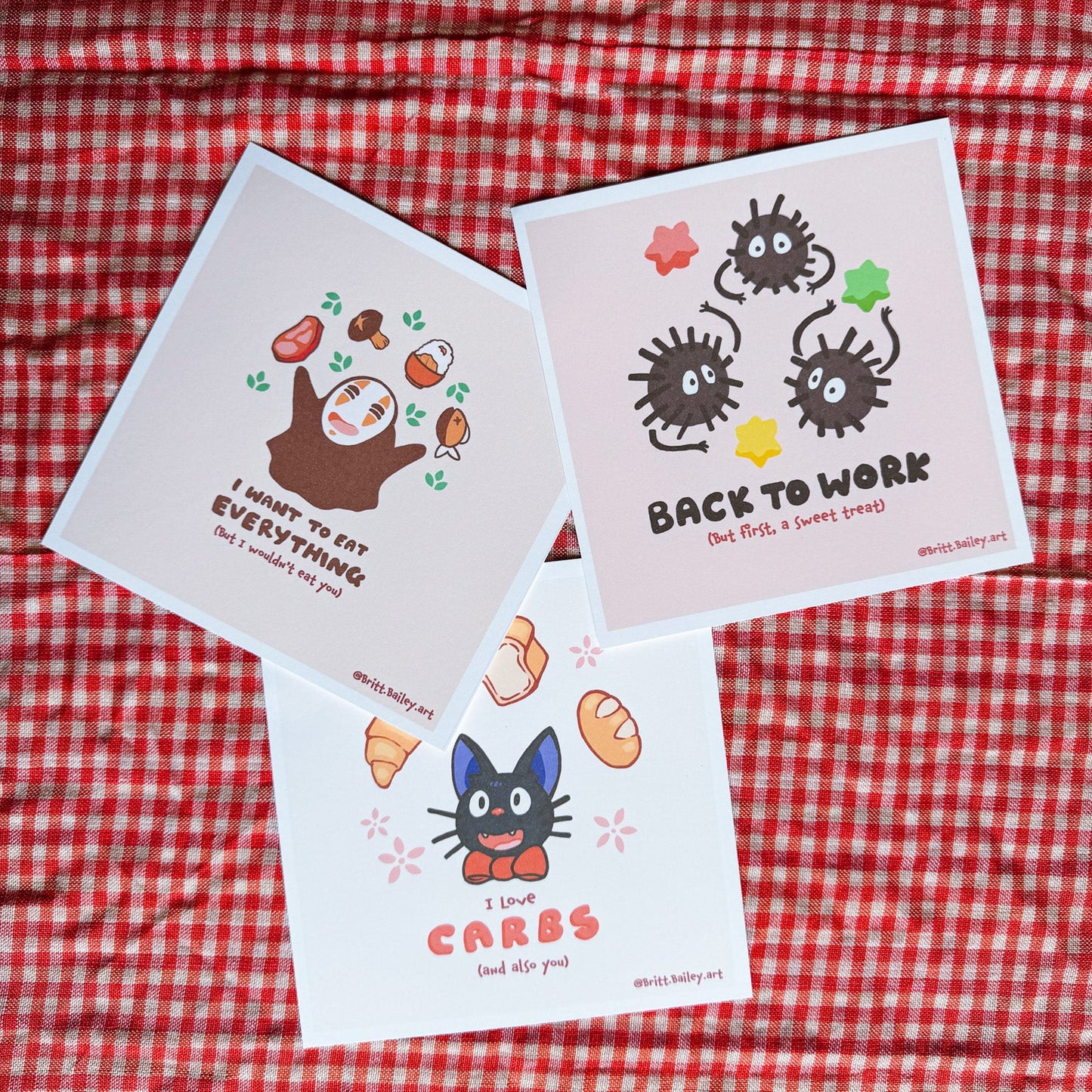 Ghibli Inspired Postcards