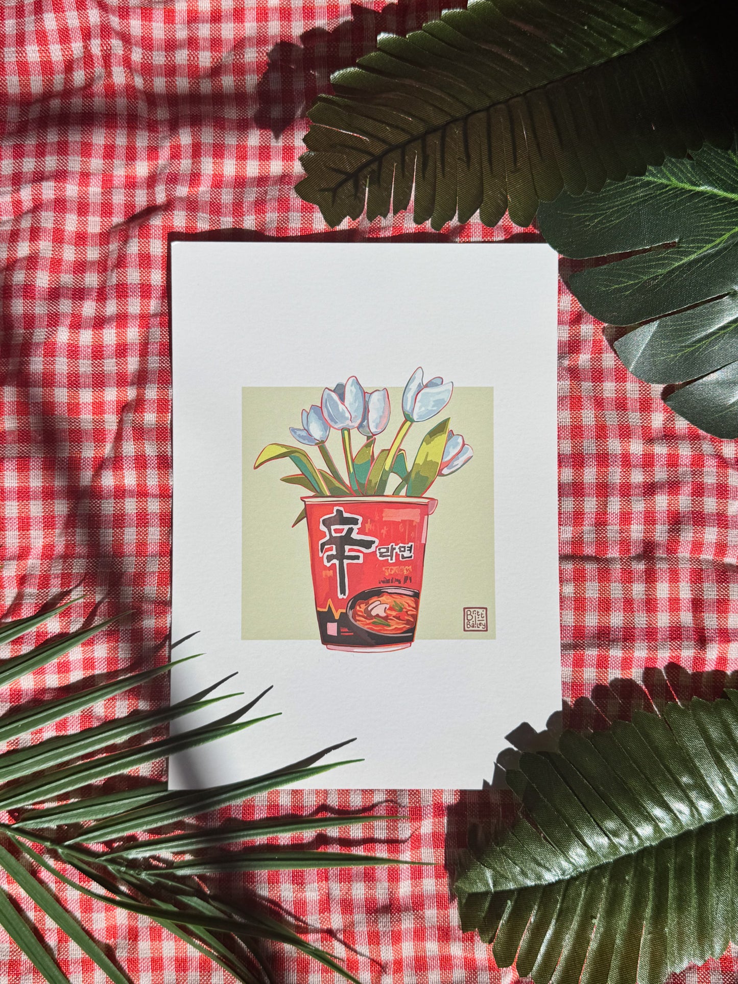 Tulip Ramyun Art Print
