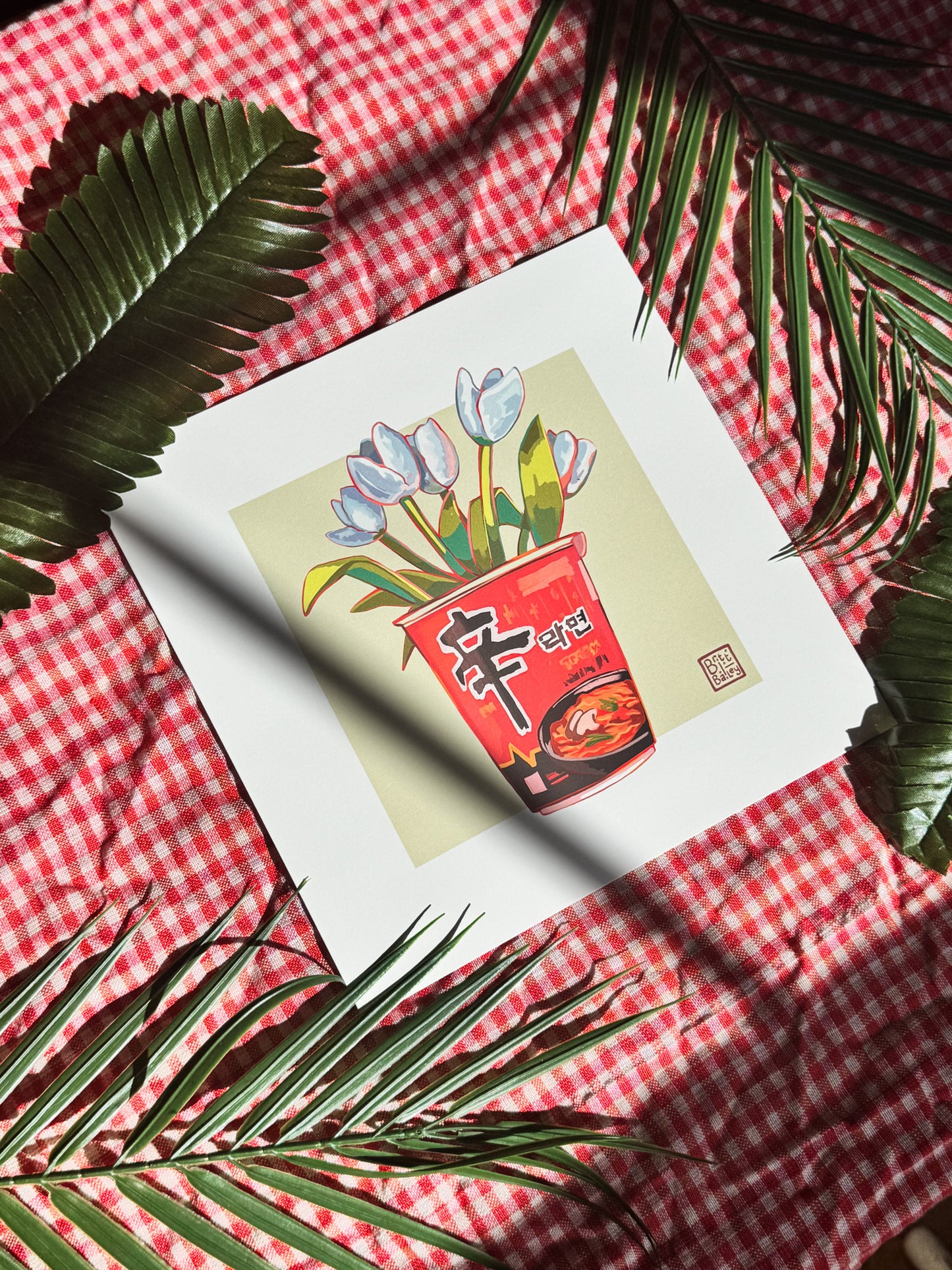 Tulip Ramyun Art Print