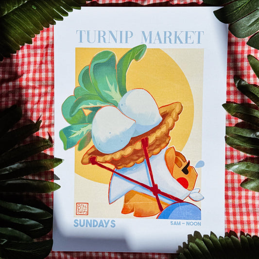 Turnip Market Art Print