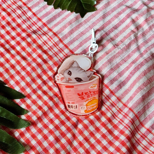 Spicy Carbo Cat Keychain
