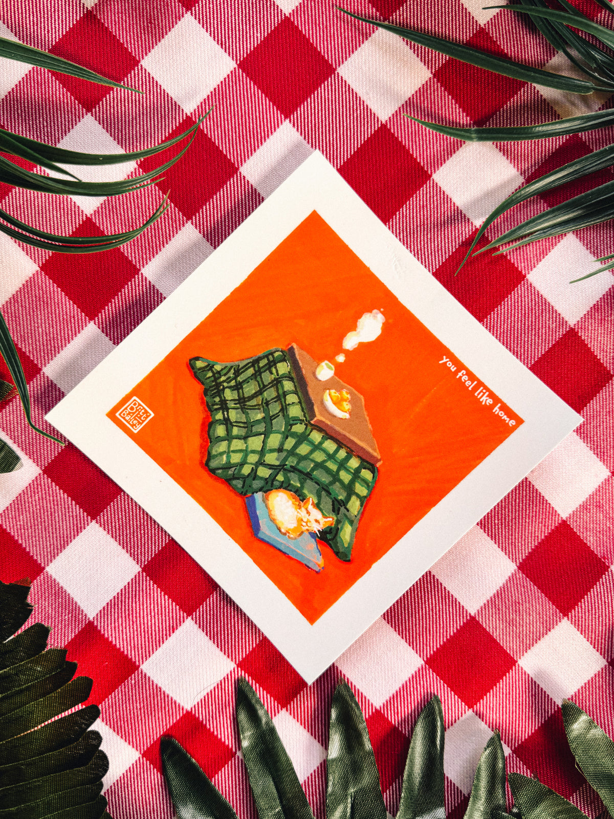 You Feel Like Home Postcard