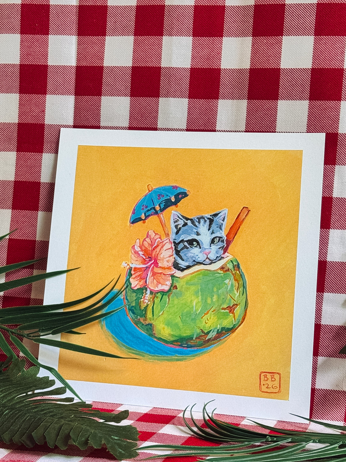 Pina-Cat-Lada Art Print