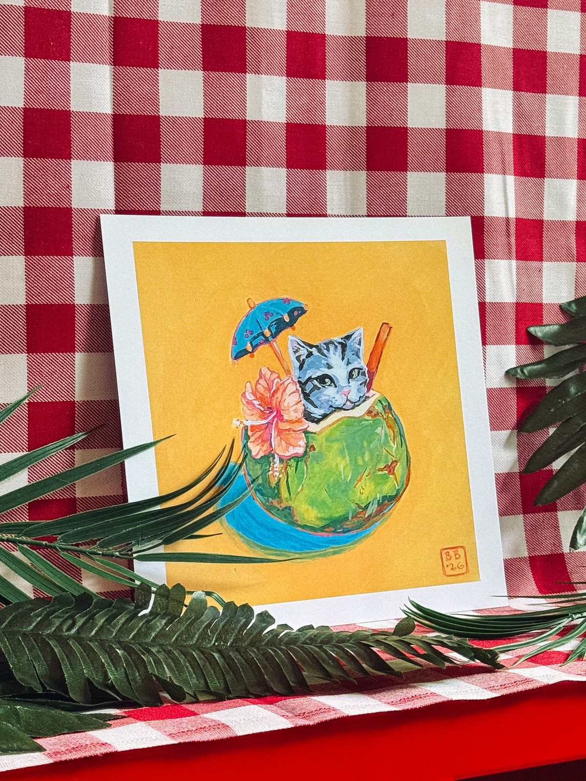 Pina-Cat-Lada Art Print