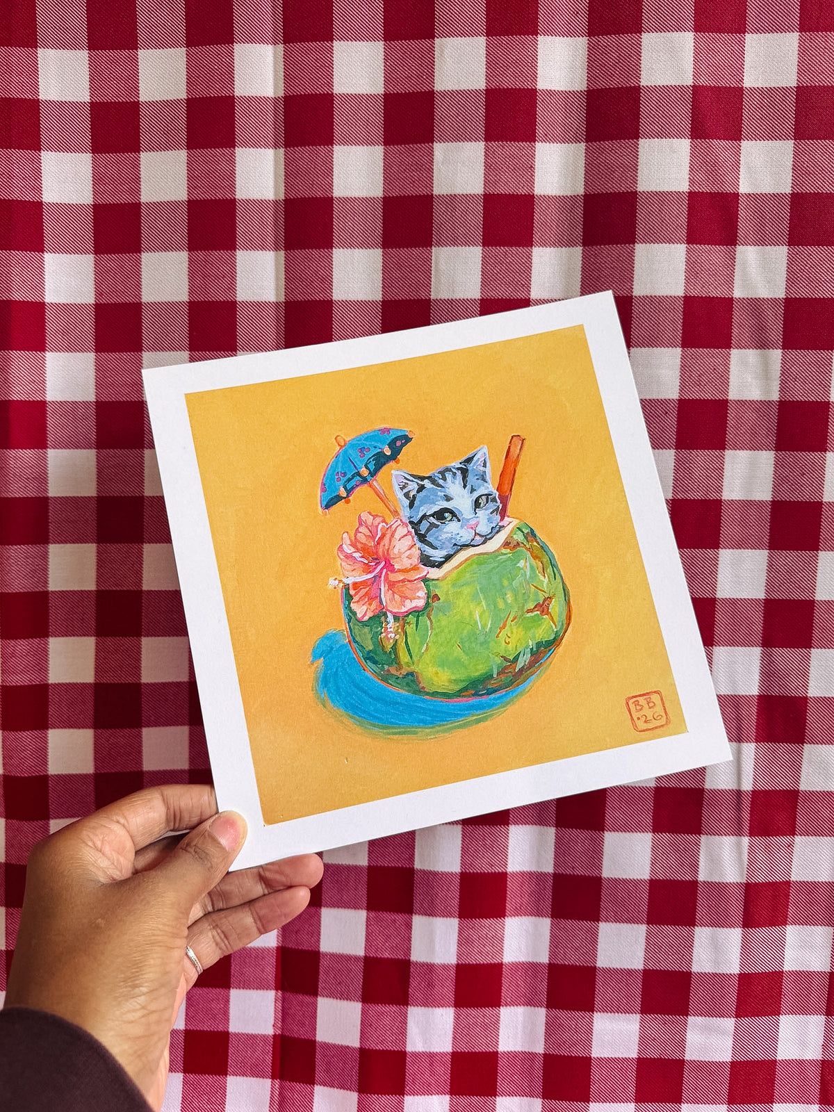 Pina-Cat-Lada Art Print