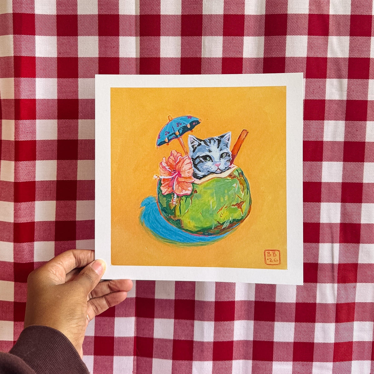 Pina-Cat-Lada Art Print