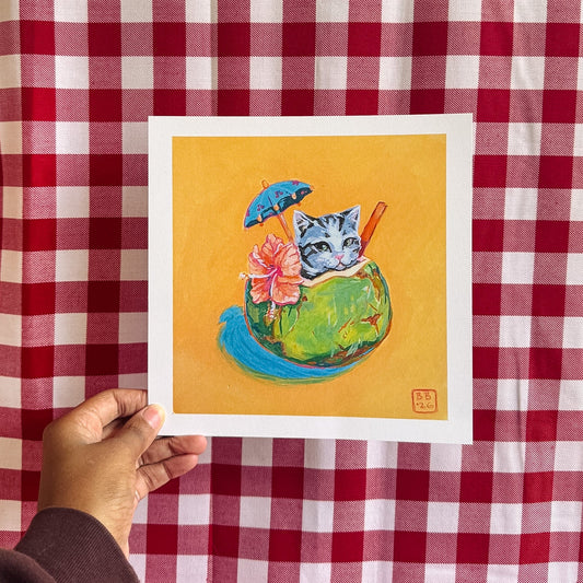 Pina-Cat-Lada Art Print