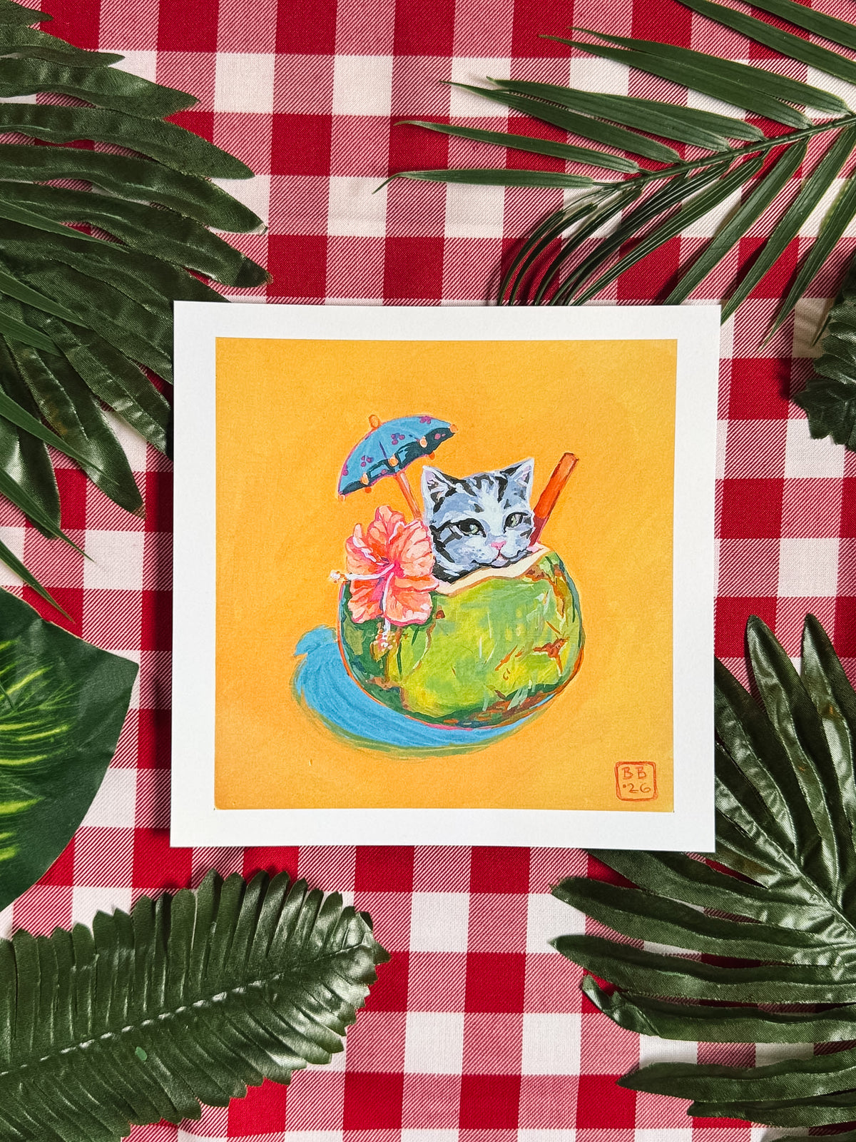 Pina-Cat-Lada Art Print