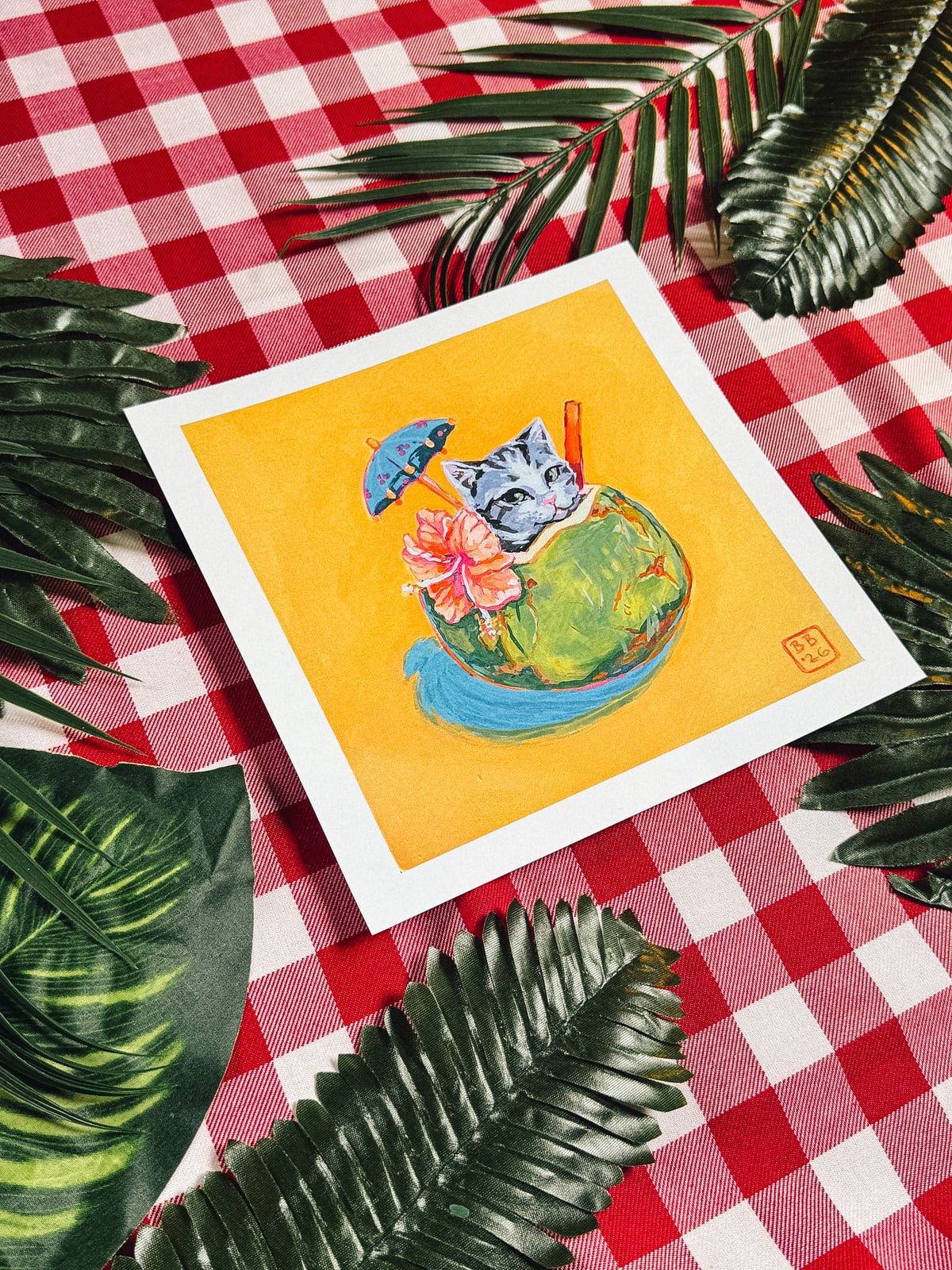 Pina-Cat-Lada Art Print