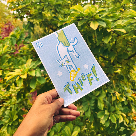 Thief! Risograph Print