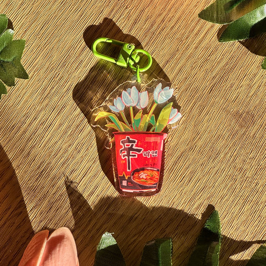 Tulip Ramyun Keychain