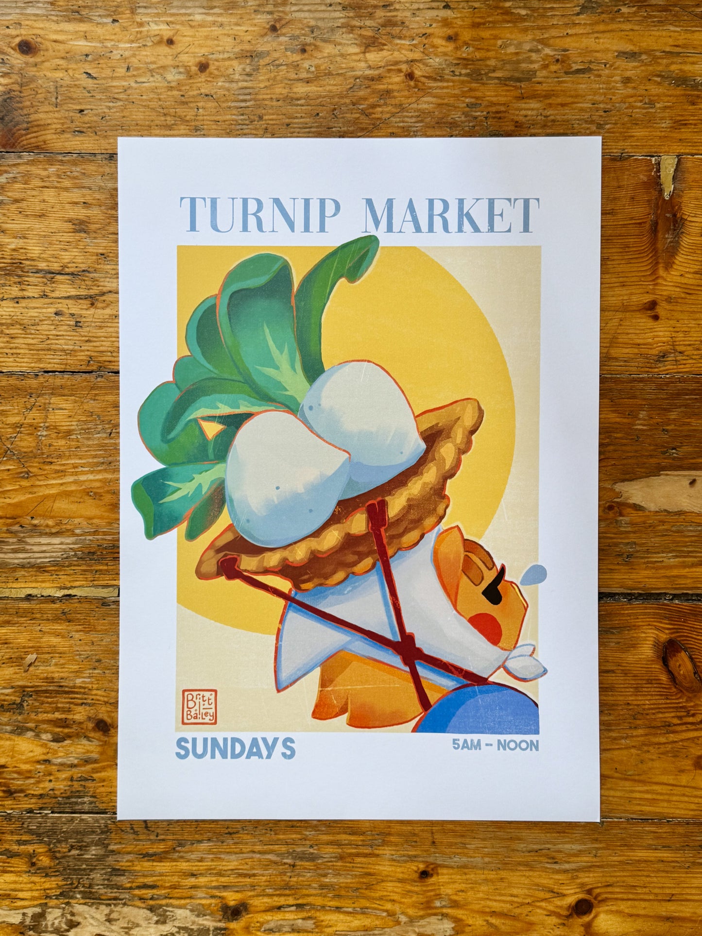 Turnip Market Art Print
