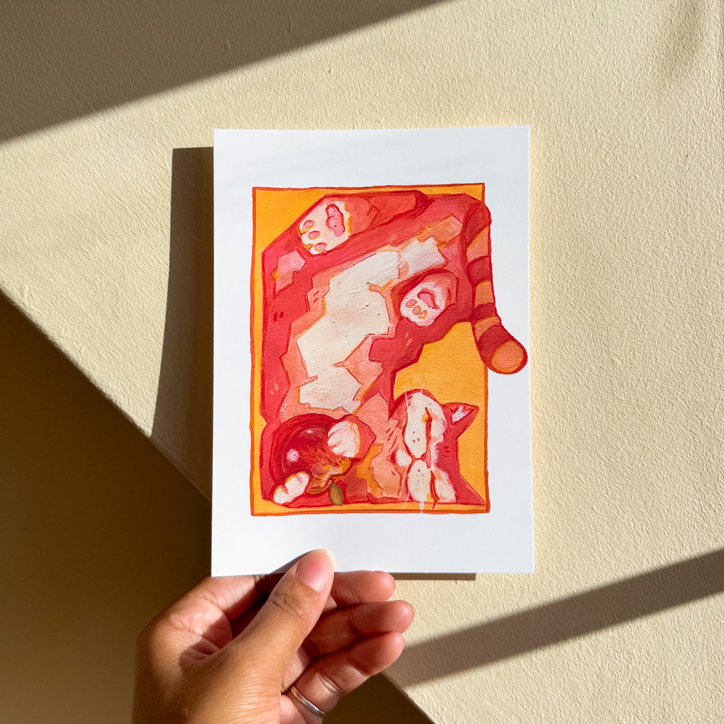 Box Cat Art Print - Cinnamon Apple