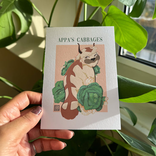 Appa's Cabbages Postcard