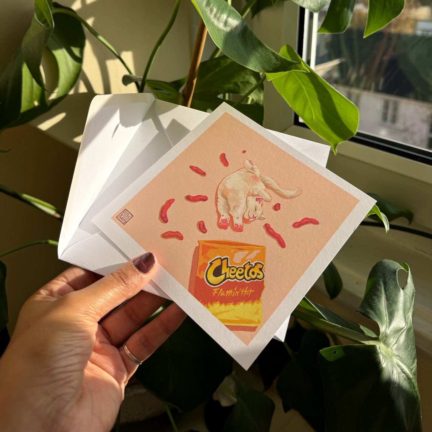 Cheeto Cat Postcard