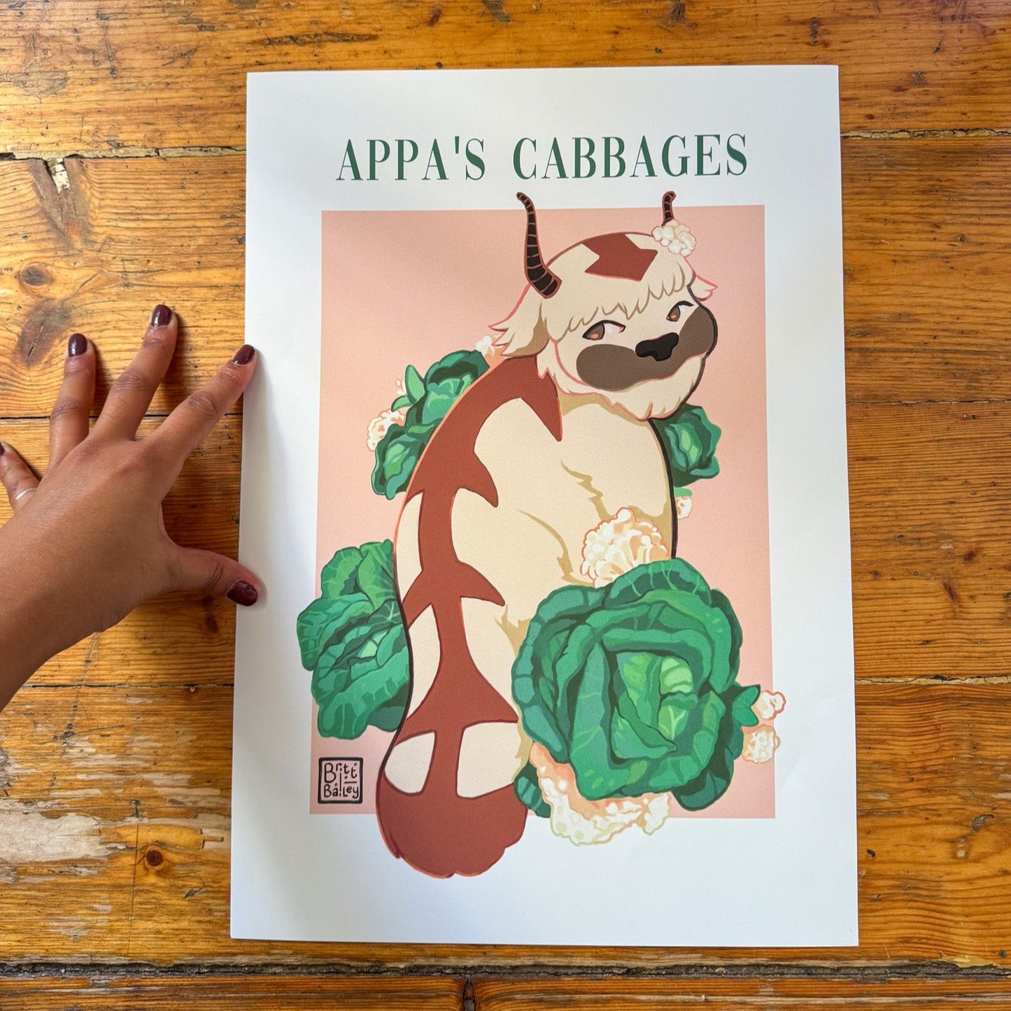 Appa's Cabbages Art Print