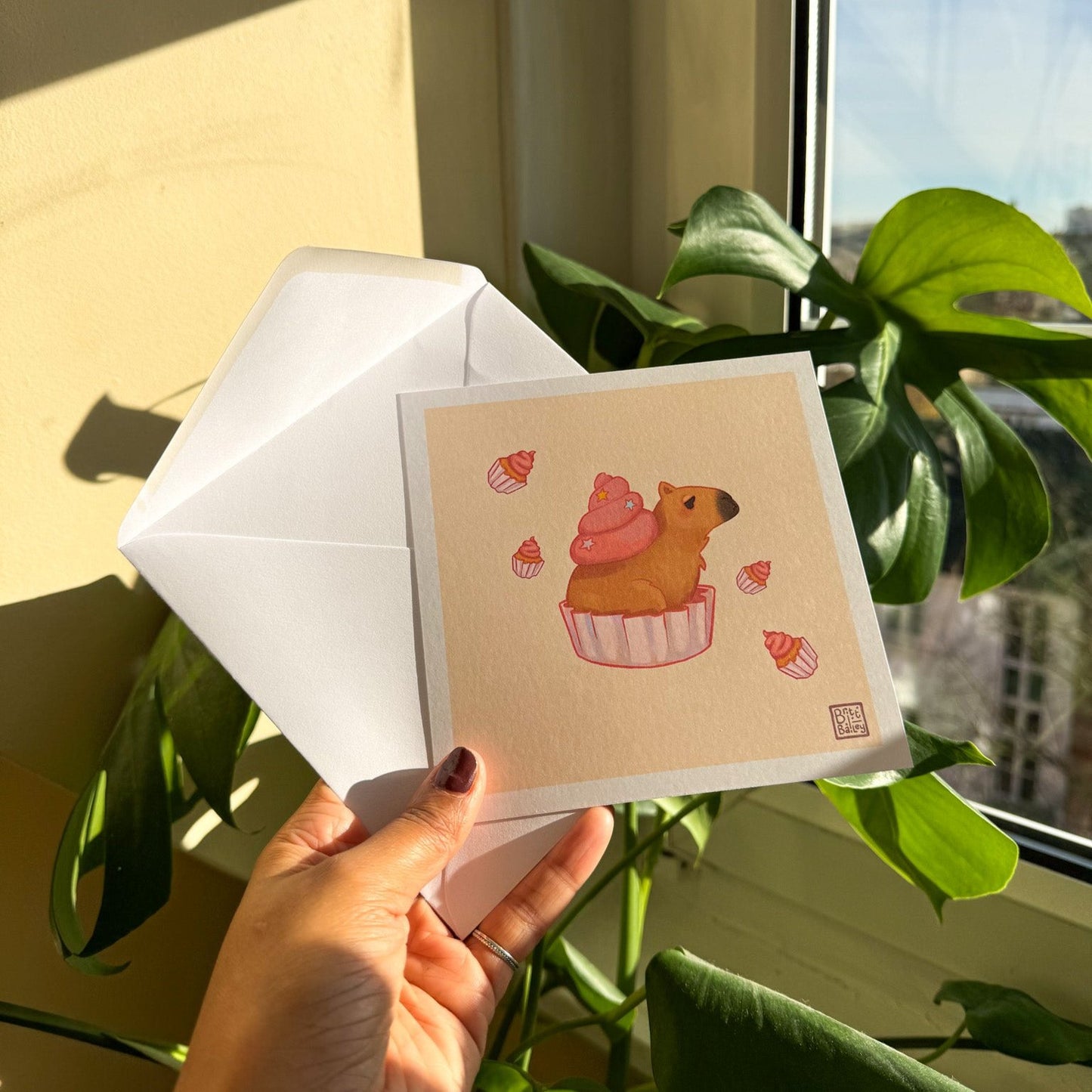 Snackybara Cupcake Postcard