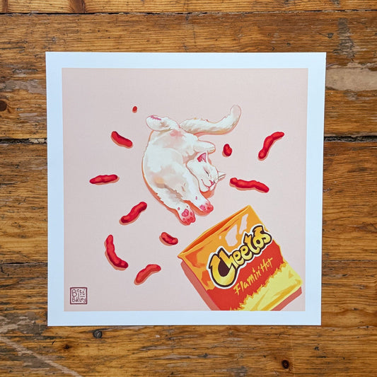 Cheeto Cat Print