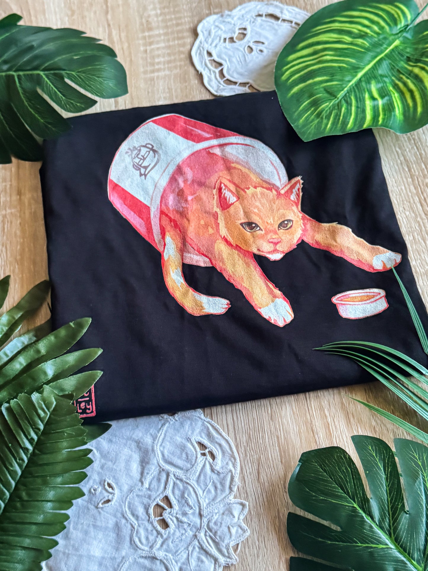 Fried Chicken Cat T-Shirt