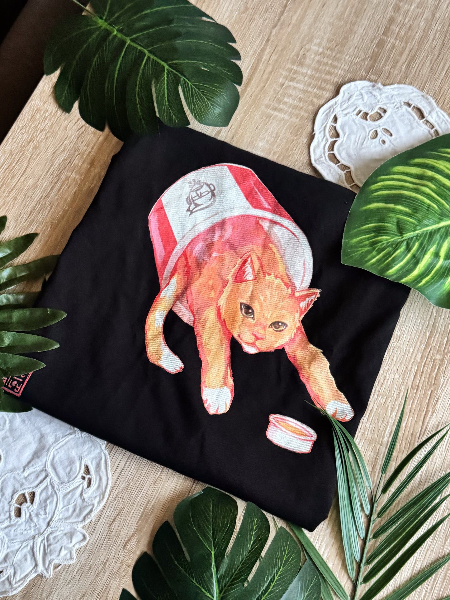 Fried Chicken Cat T-Shirt