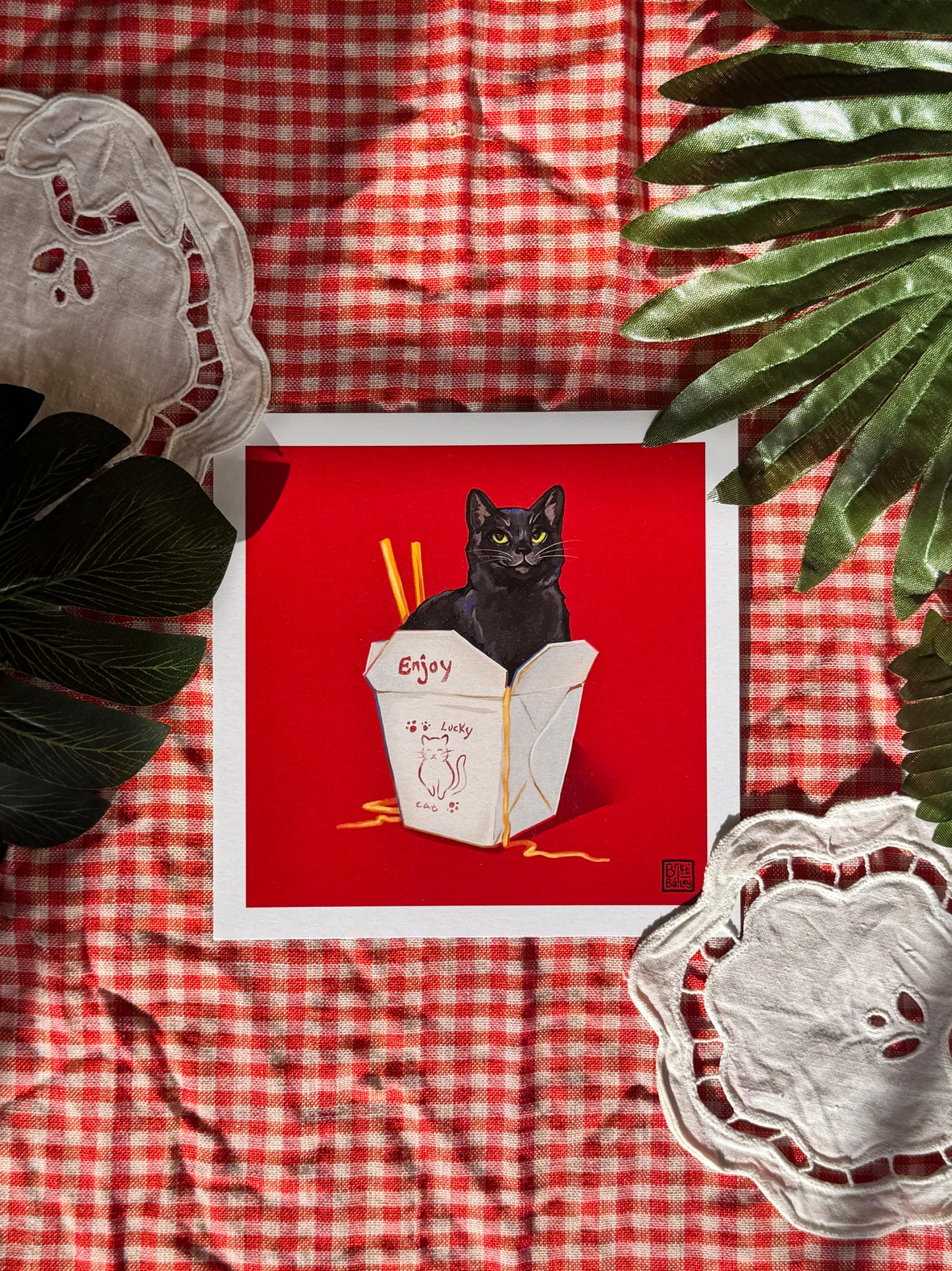 Lucky Cat Print