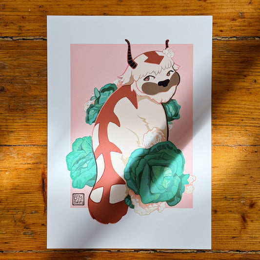 Cabbages Companion Art Print